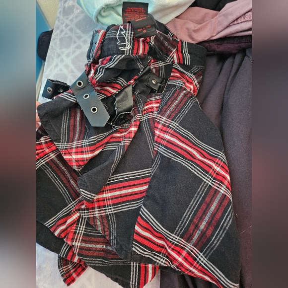 Hot Topic Chilling Adventures Of Sabrina Retro Plaid Buckle Skirt - Picture 12 of 12